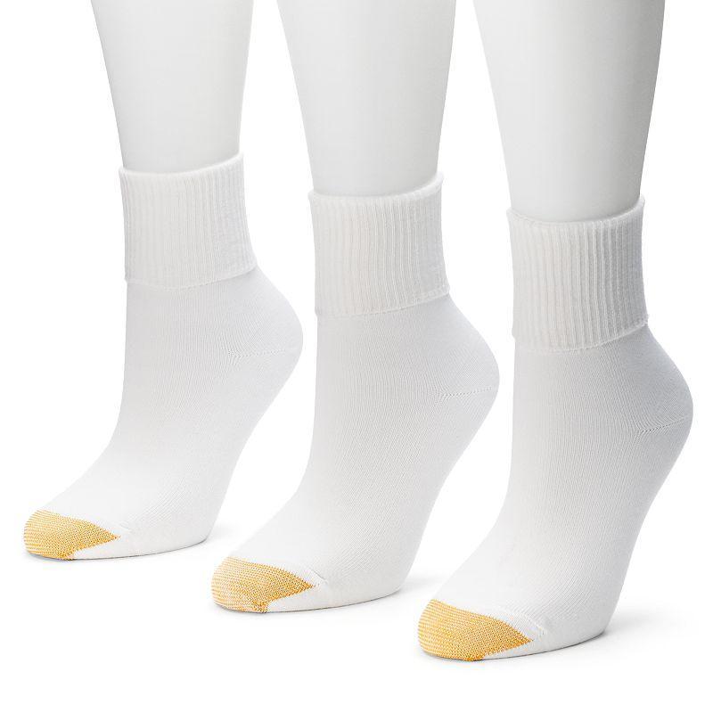 Womens GOLDTOE 3-pack Providence Turn Cuff Socks Product Image