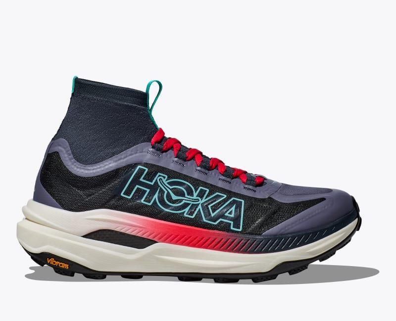 HOKA Womens Tecton X 3 Shoes in Stormy Skies/Cerise, Size 11 Product Image