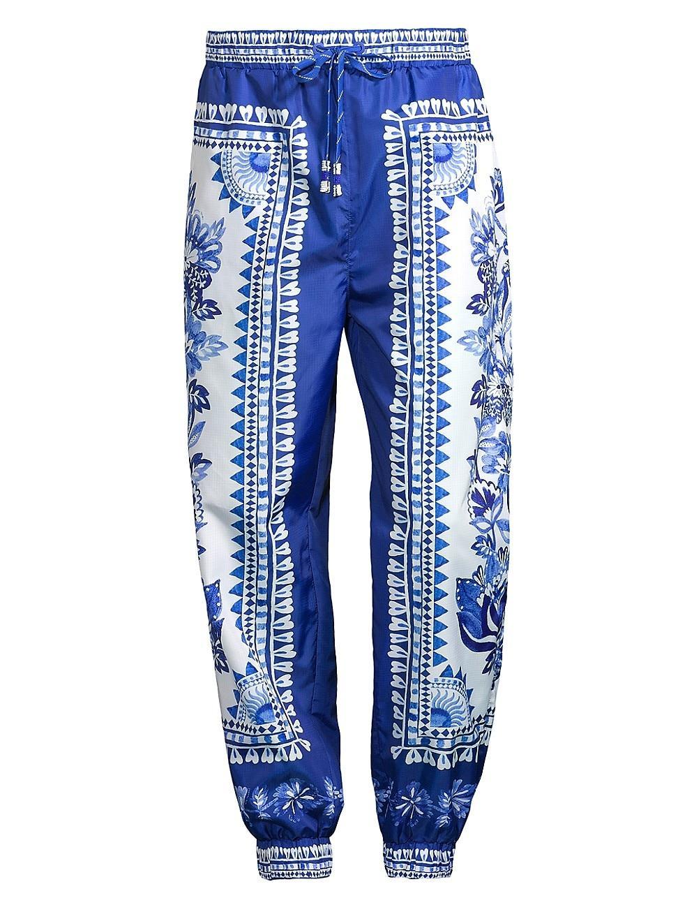 Flora Tapestry Pants, FLORA TAPESTRY OFF-WHITE / L Product Image