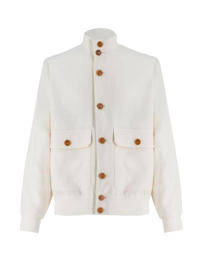 BRUNELLO CUCINELLI Jacket In Off White Product Image