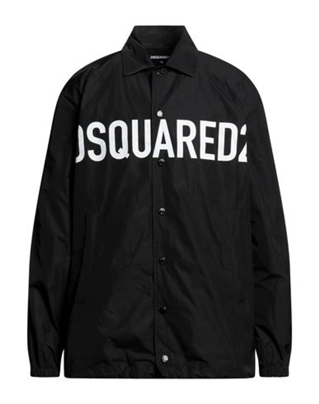 DSQUARED2 Man Jacket Black Size 40 Polyester Product Image