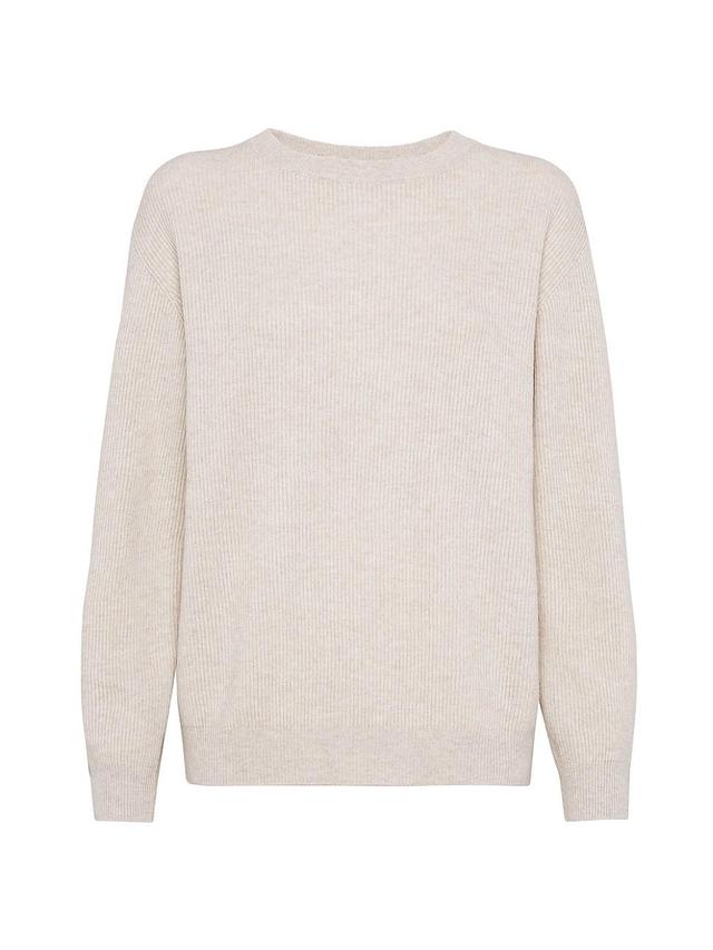 Womens Cashmere English Rib Sweater Product Image