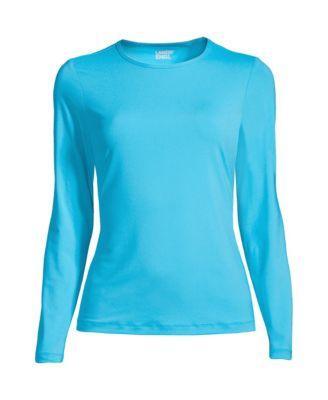 Plus Size Lands End UPF 50 Long Sleeve Rash Guard, Womens Product Image