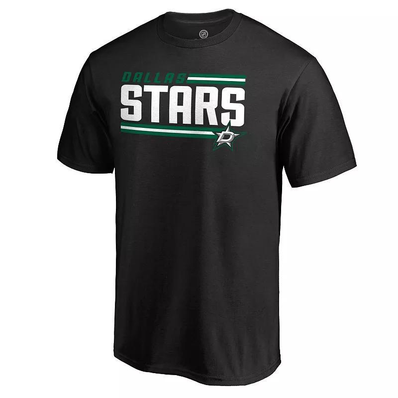 Mens Fanatics Branded Black Dallas Stars Iconic Collection On Side Stripe T-Shirt Product Image