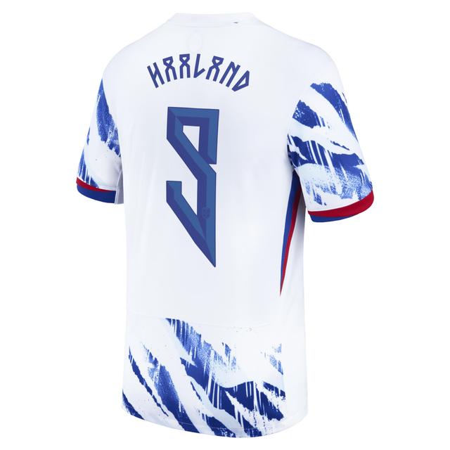 Erling Haaland Norway National Team 2024 Stadium Away Nike Men's Dri-FIT Soccer Jersey Product Image