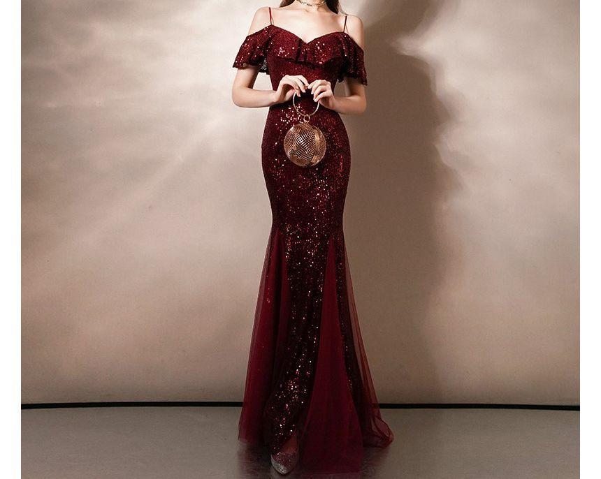 Sequined Mermaid Evening Gown (Various Designs) Product Image