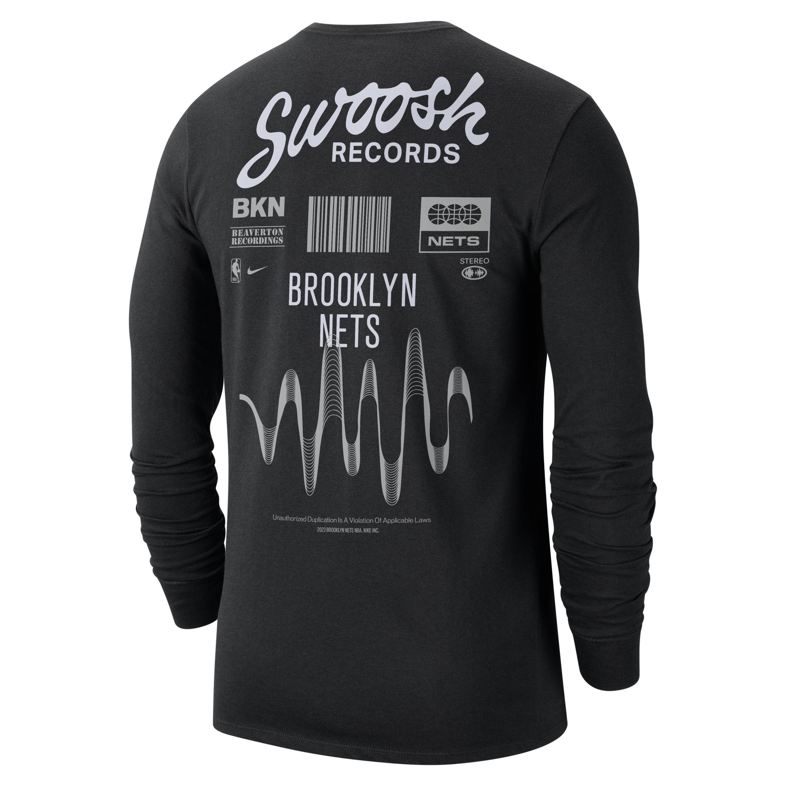 Brooklyn Nets Essential Nike Men's NBA Long-Sleeve T-Shirt Product Image