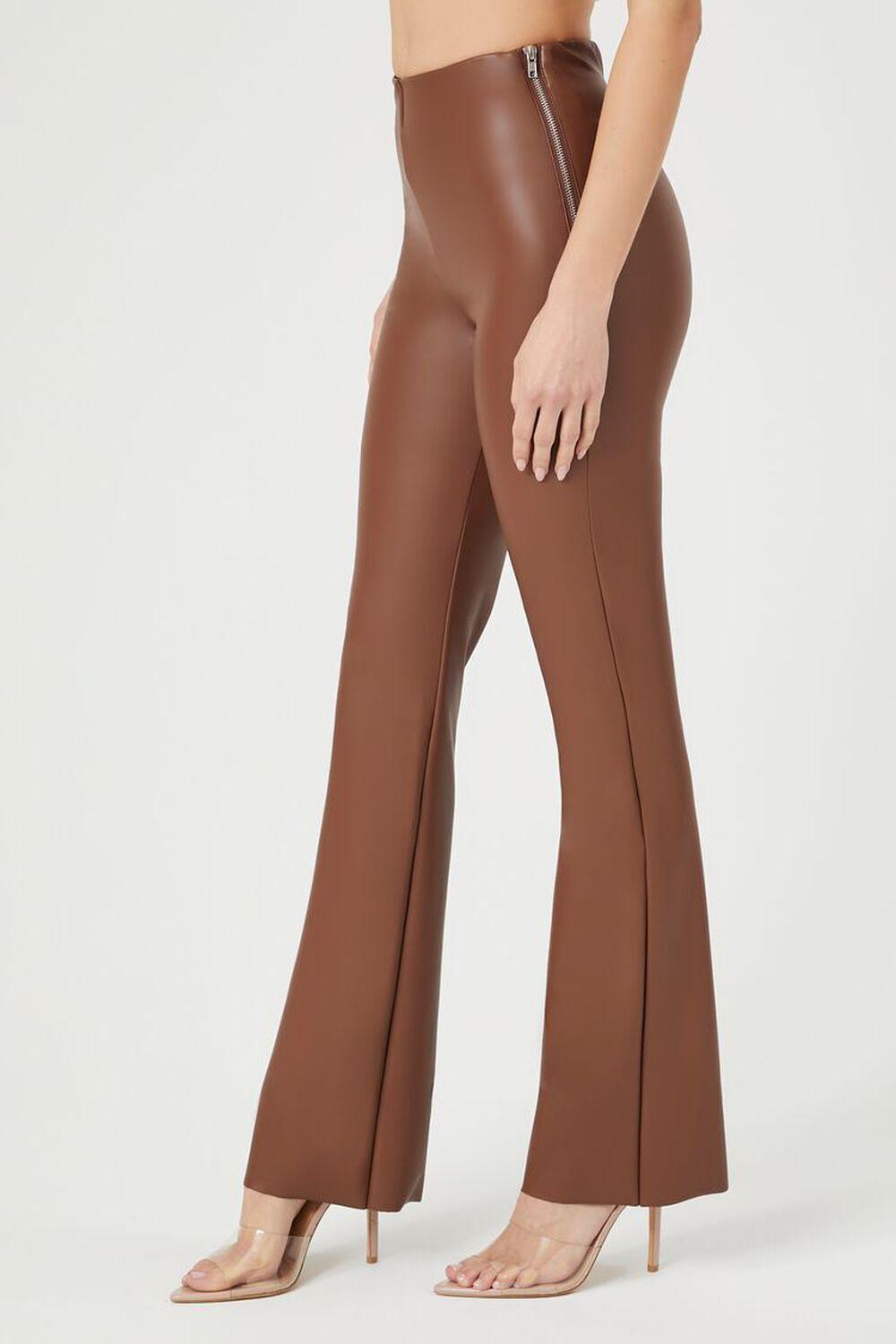 Faux Leather Flare Pants | Forever 21 Product Image