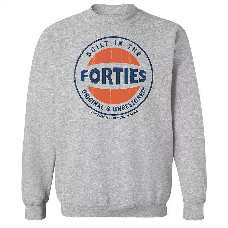 Mens Iconic Forties Graphic Fleece Sweatshirt Product Image