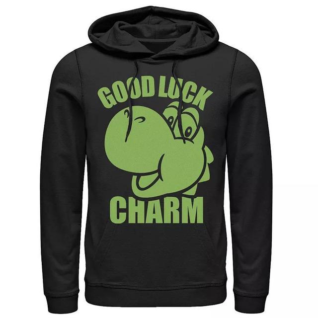 Mens Nintendo Super Mario Bros. St. Patricks Day Yoshi Good Luck Charm Hoodie Product Image