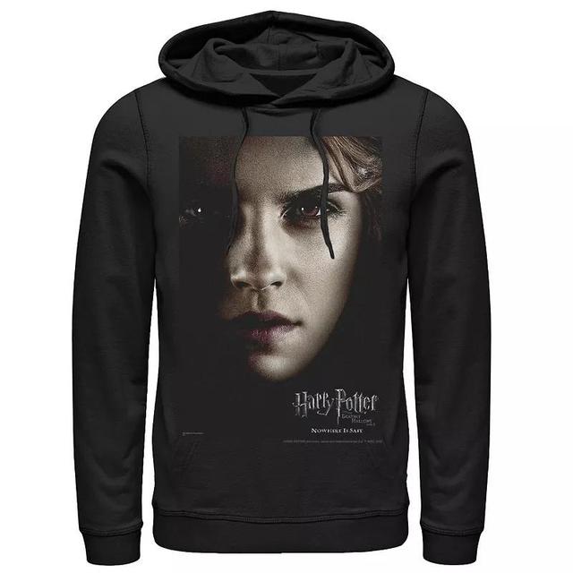 Mens Harry Potter Deathly Hallows Hermione Character Poster Graphic Pullover Hoodie Product Image