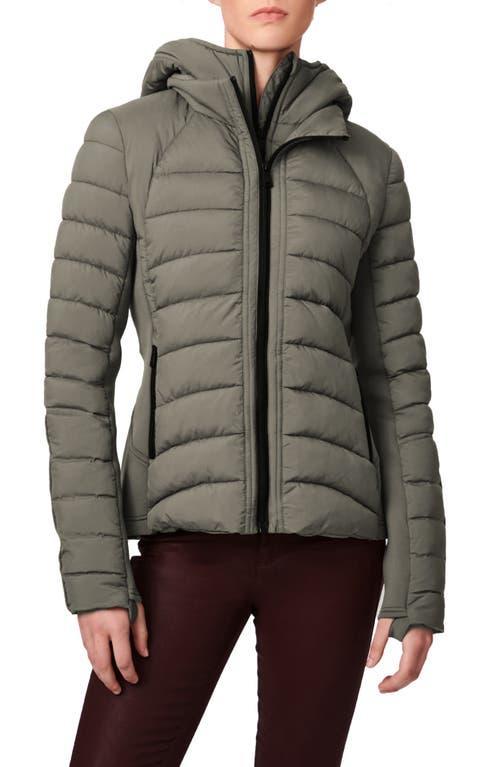 Bernardo Hooded Quilted Water Repellent Jacket Product Image