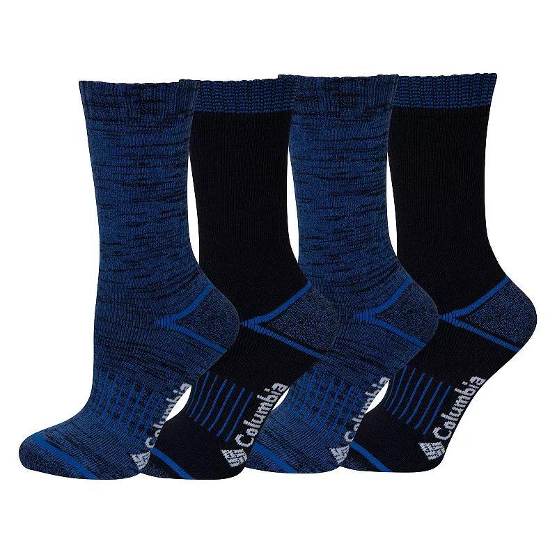 Womens Columbia Stripe Moisture Control Crew Socks Product Image