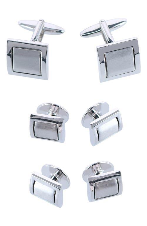 Trafalgar The Plaza Square Cuff Link & Stud Set Product Image