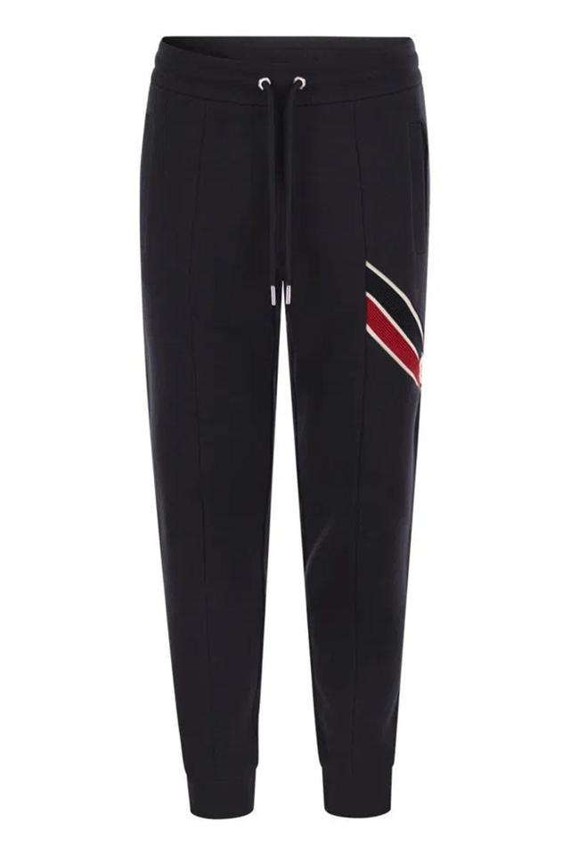 MONCLER Tricolour Sports Trousers In Blue Product Image