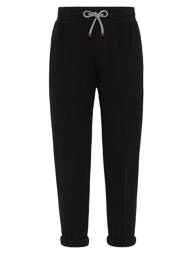 Mens Techno Cotton French Terry Trousers With Crate Detail Product Image