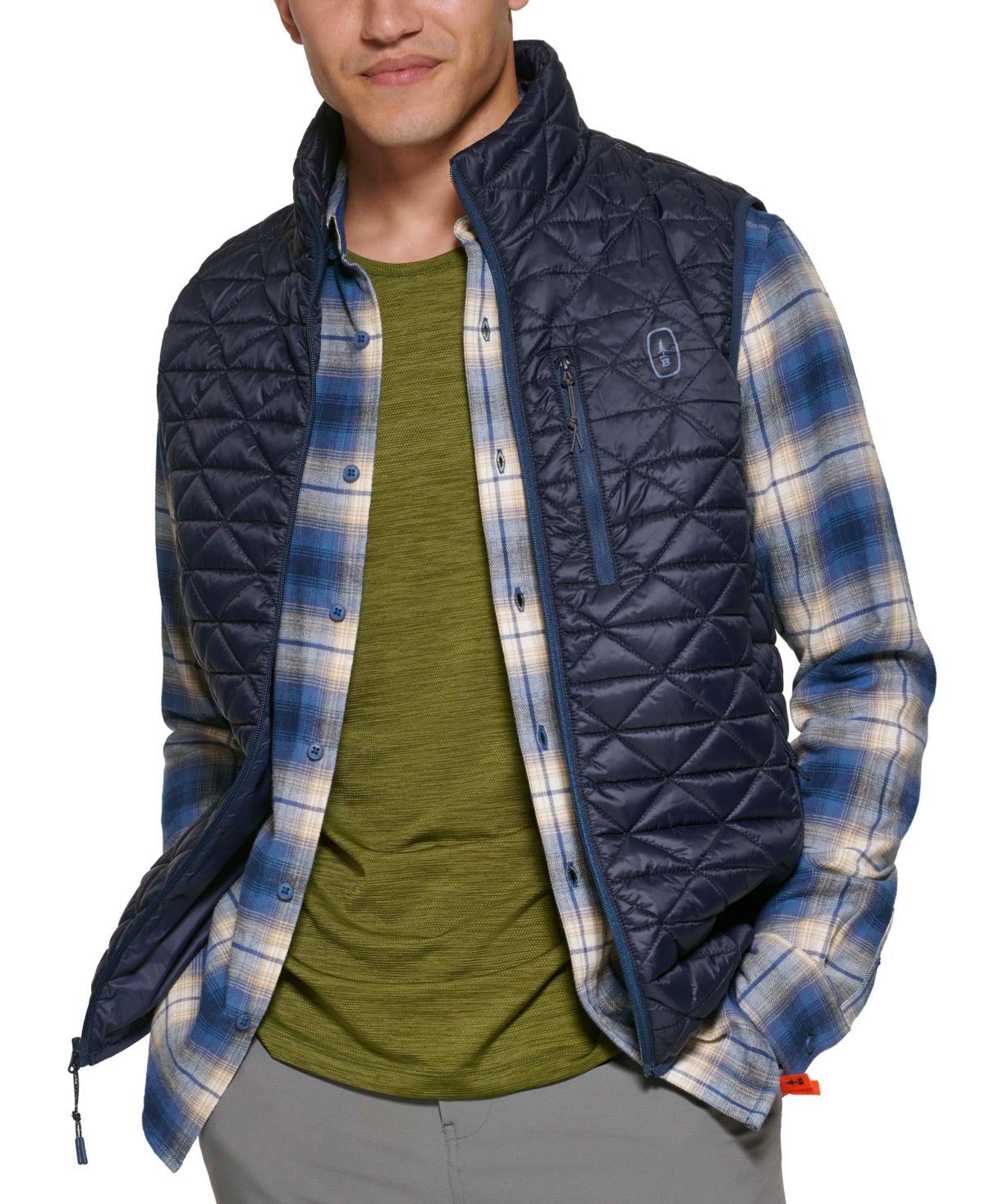 Bass Outdoor Mens Delta Diamond Quilted Packable Puffer Vest - Military Olive Product Image