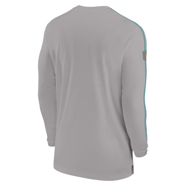 Miami Dolphins Sideline Coach Nike Men's Dri-FIT NFL Long-Sleeve Top Product Image