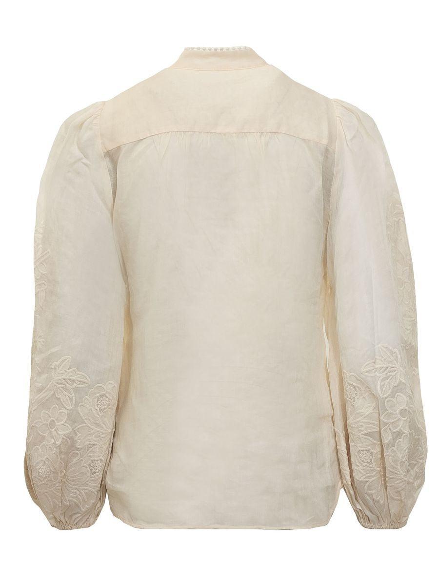 Ottie Blouse In Neutrals Product Image