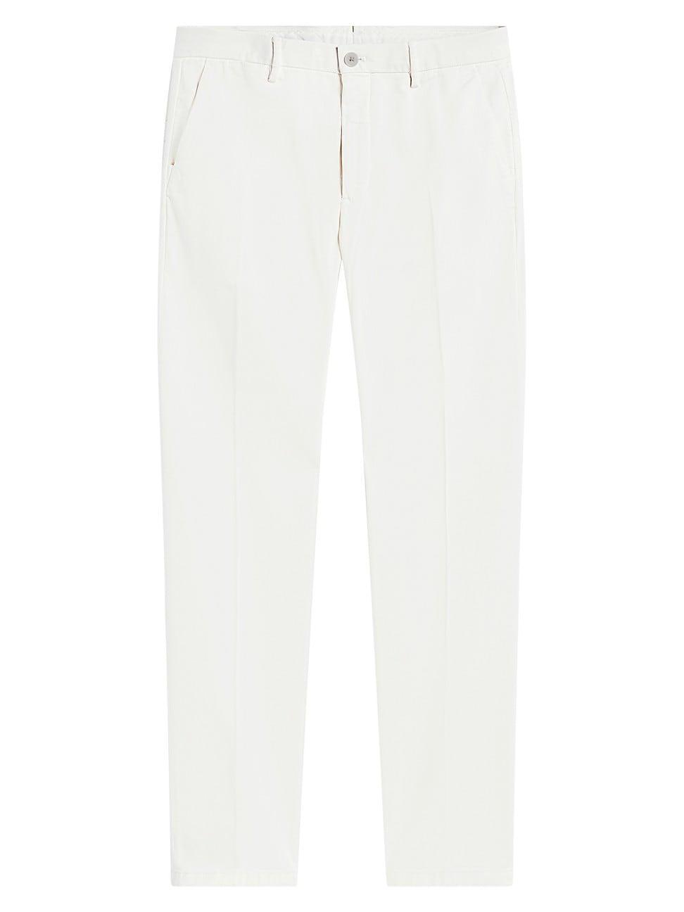 Mens Stretch Cotton-Blend Straight-Leg Chino Pants Product Image