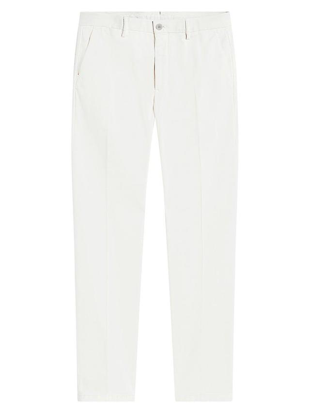 Mens Stretch Cotton-Blend Straight-Leg Chino Pants Product Image