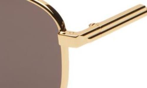 Mens Horsebit Top Bar 55MM Square Sunglasses Product Image