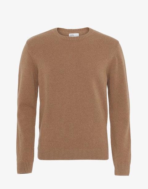 Classic Merino Wool Crew - Sahara Camel Product Image