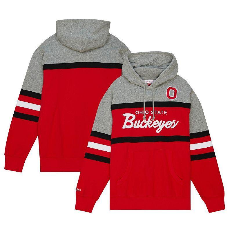 Mens Mitchell & Ness Ohio State Buckeyes Head Coach Pullover Hoodie Product Image