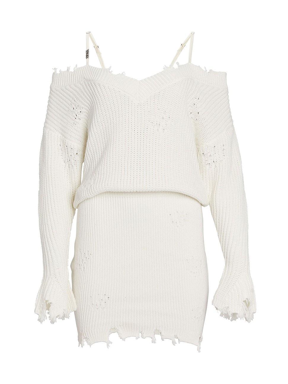 SER.O.YA Maude Dress in White. Size S. Product Image