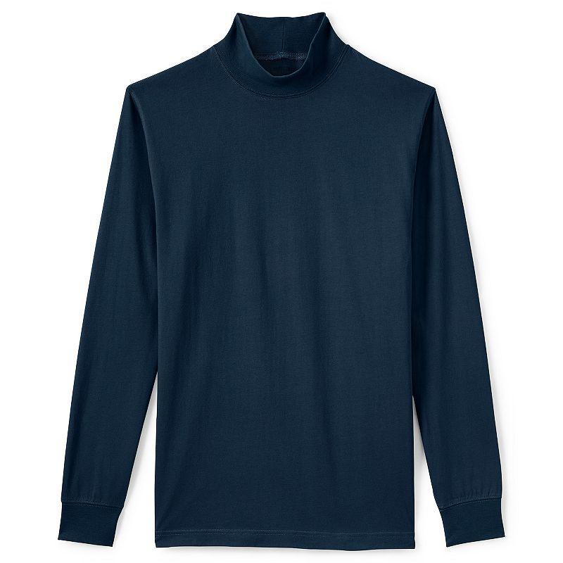 Lands End Mens Super-t Mock Turtleneck Tee Product Image