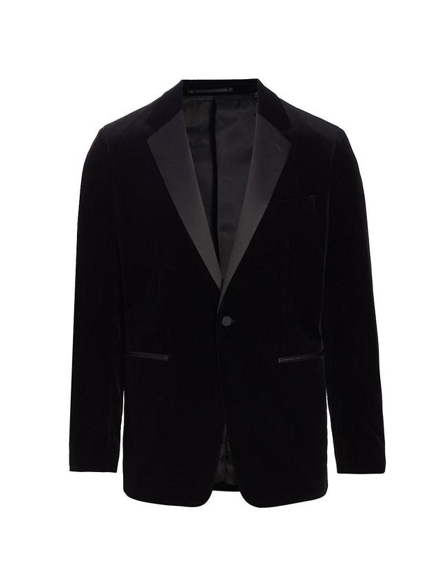 Mens Chambers Velvet One-Button Tuxedo Jacket Product Image