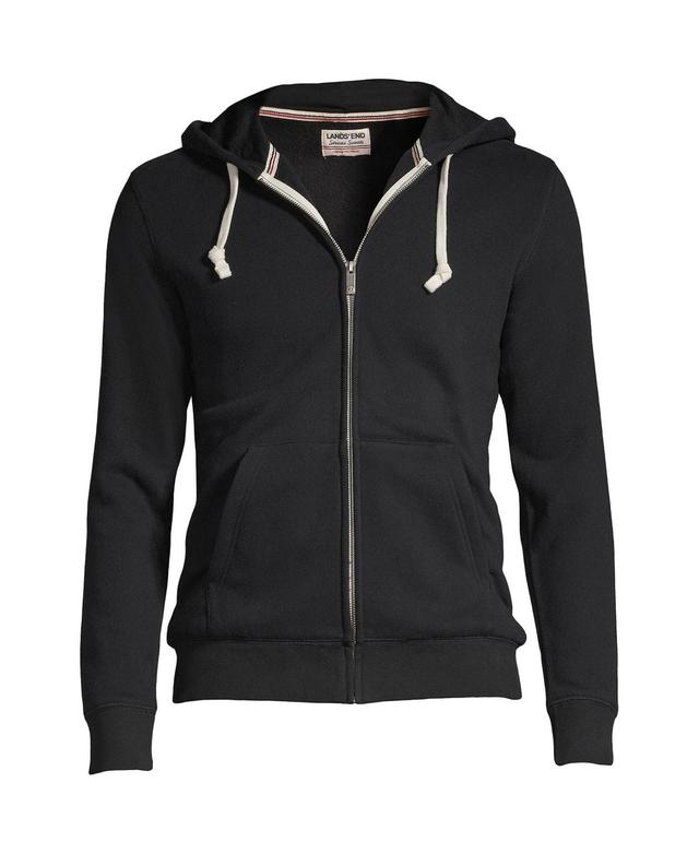 Mens Lands End Serious Sweats Full-Zip Hoodie Gray Grey Product Image