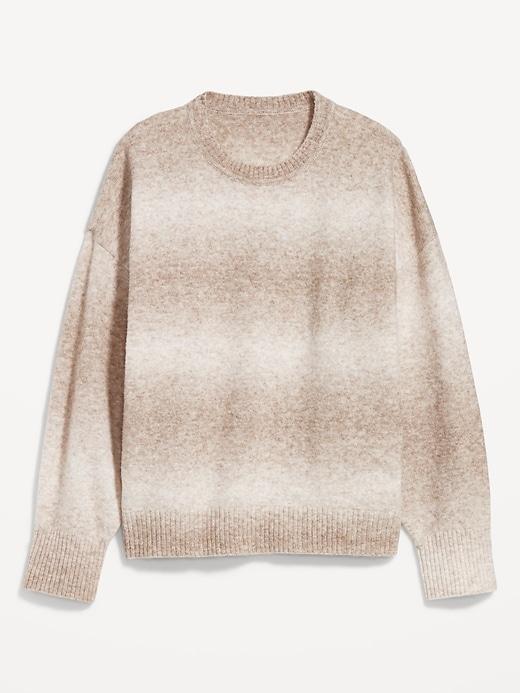 Cozy Crew-Neck Ombré Sweater Product Image