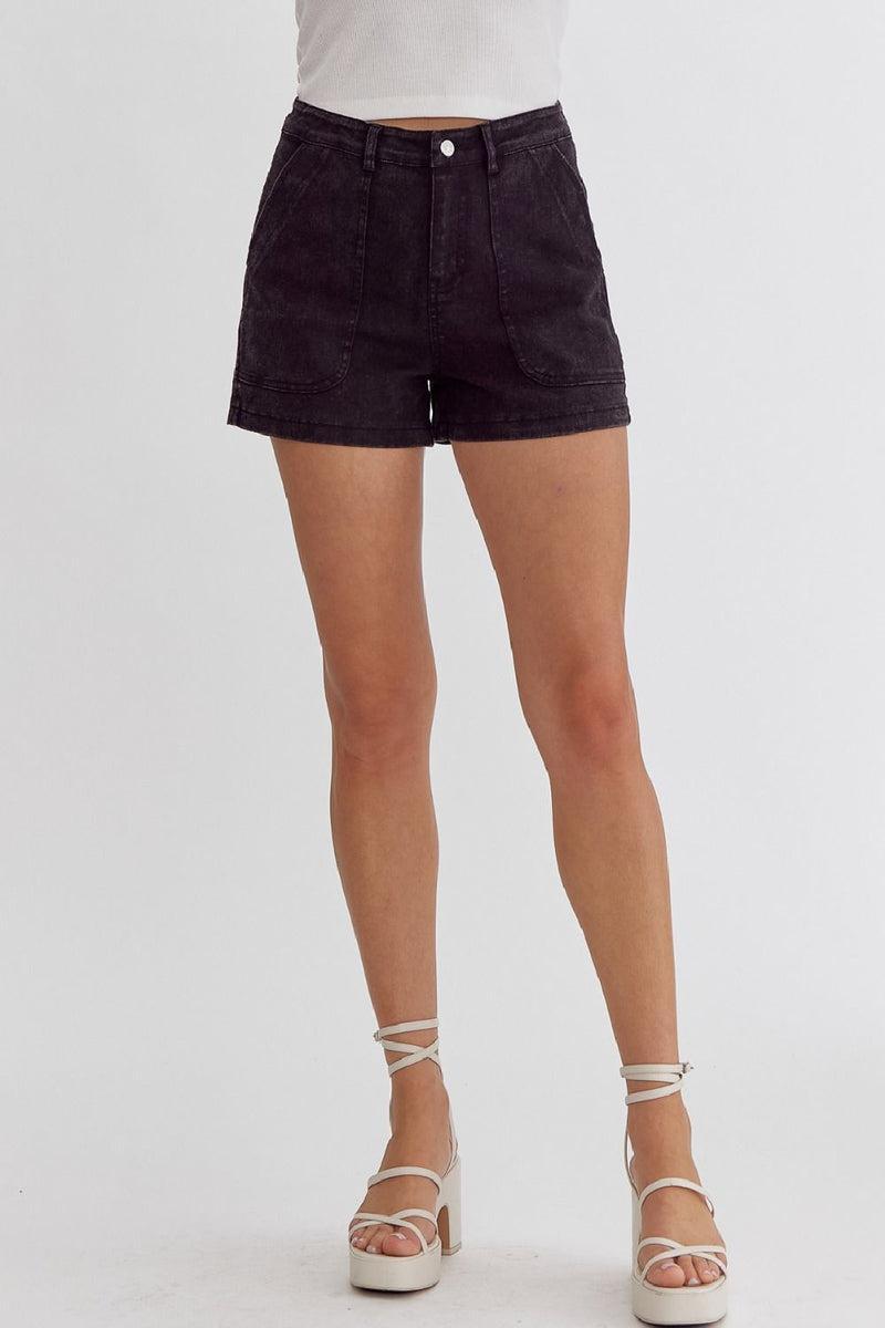 Lightweight Denim Shorts Product Image