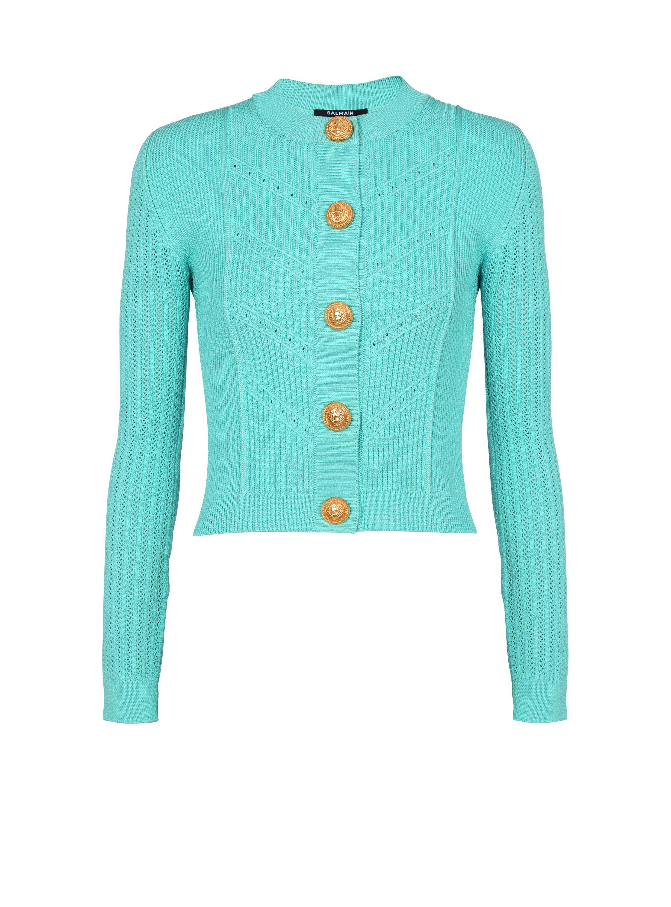 Cropped knit cardigan Product Image