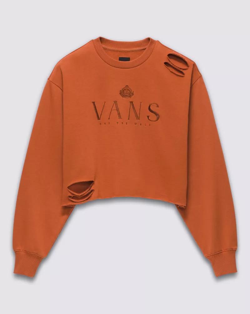 Distressed Logo Crew Sweatshirt Product Image