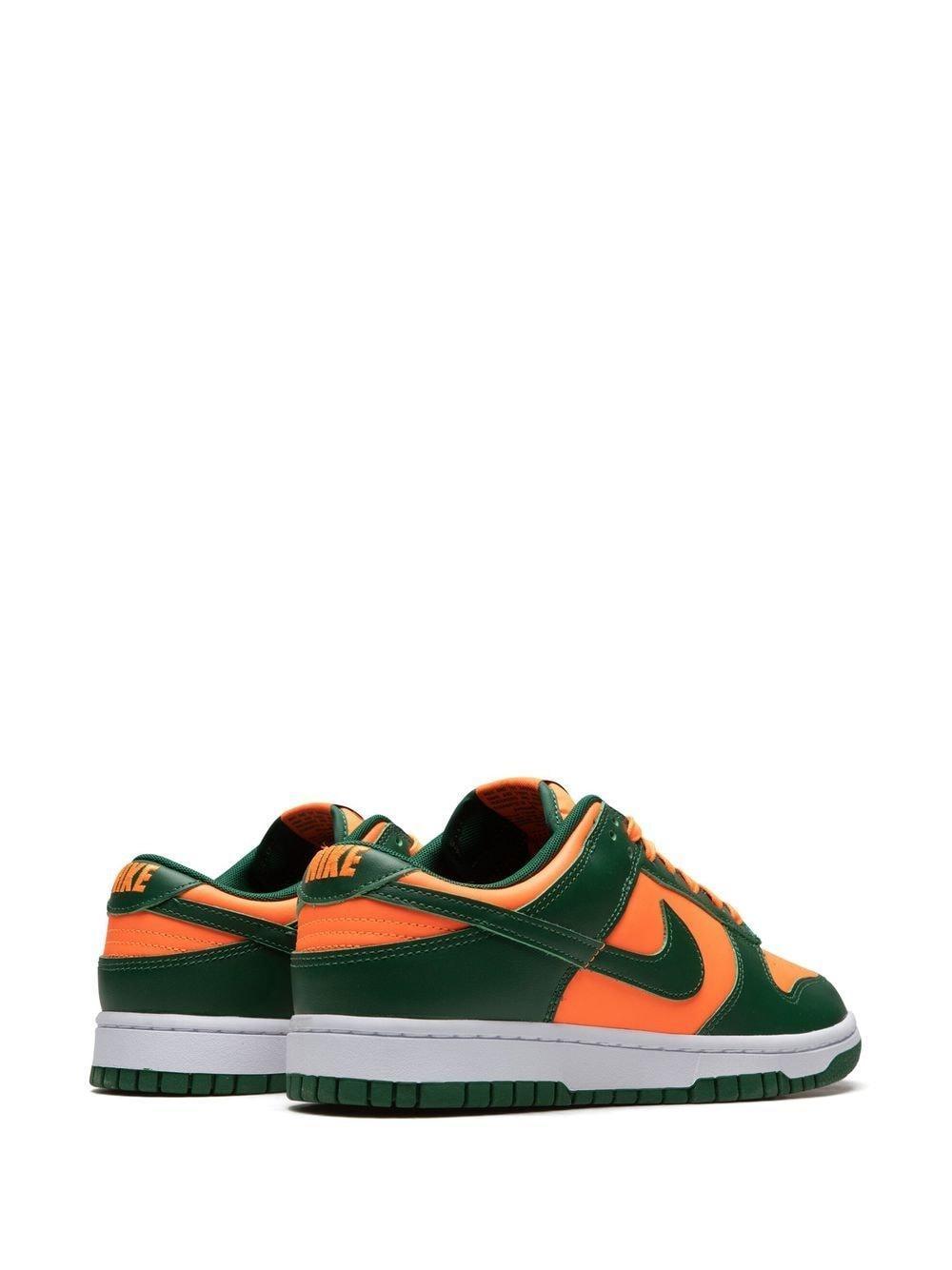 NIKE Dunk Low "miami Hurricanes" Sneakers In Green Product Image