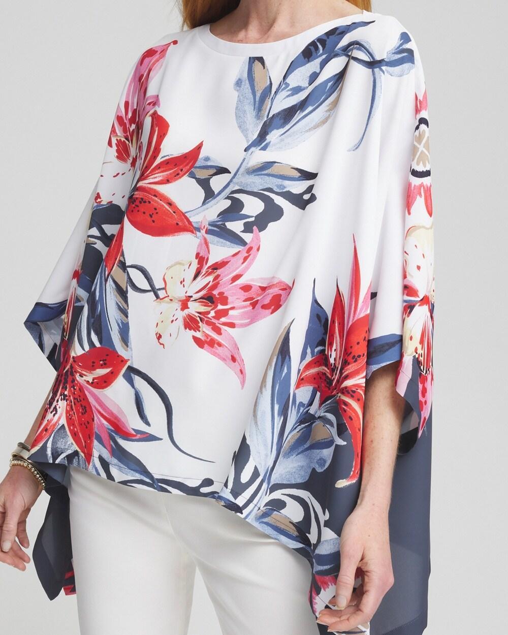 Floral Poncho Product Image