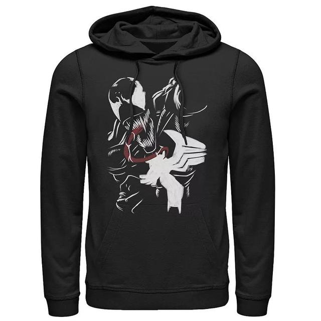 Mens Marvel Venom Close Up Roar Paint Art Hoodie Product Image