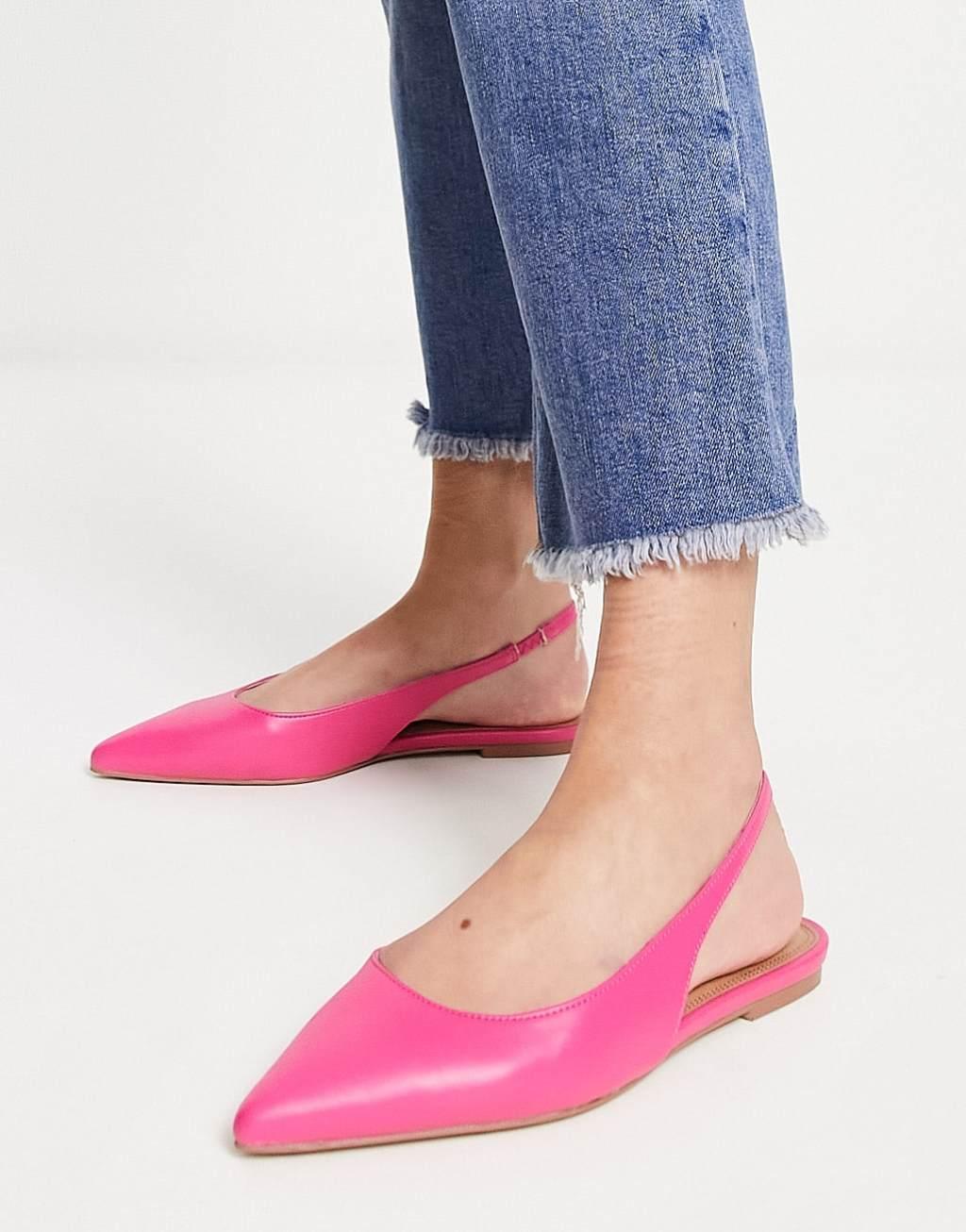 ASOS DESIGN Lala slingback ballet flats Product Image