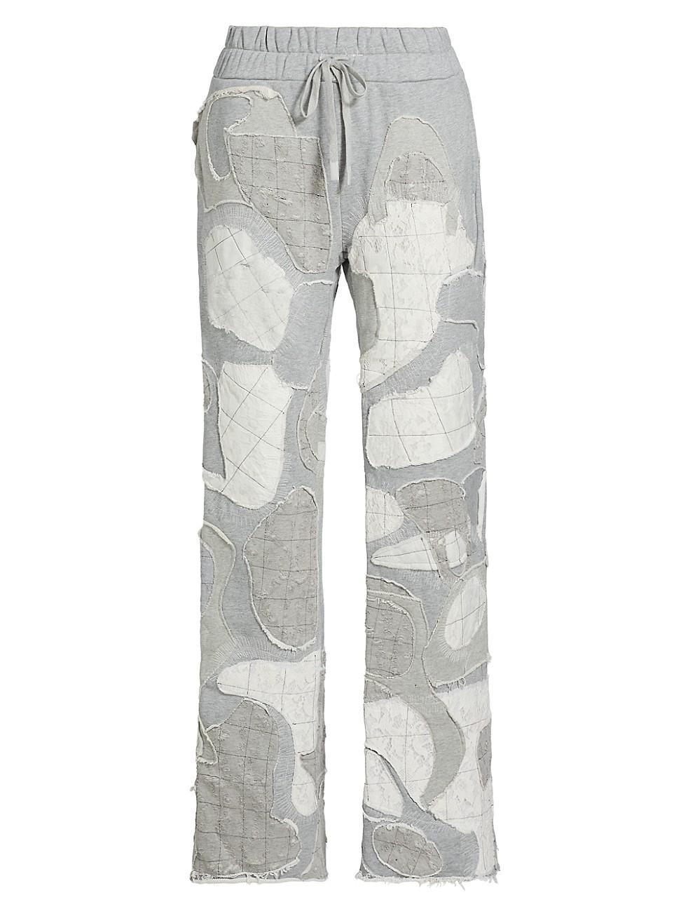 Mens Atom Embroidered Cotton Sweatpants Product Image