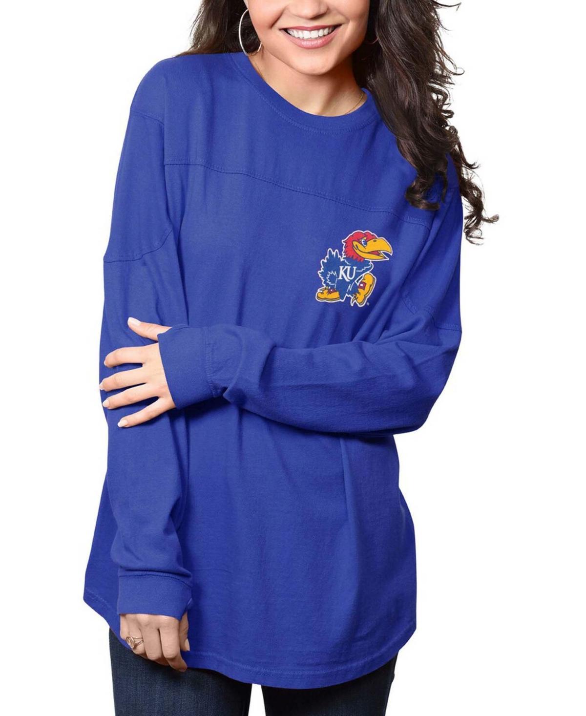 Womens Navy Auburn Tigers The Big Shirt Oversized Long Sleeve T-shirt Product Image