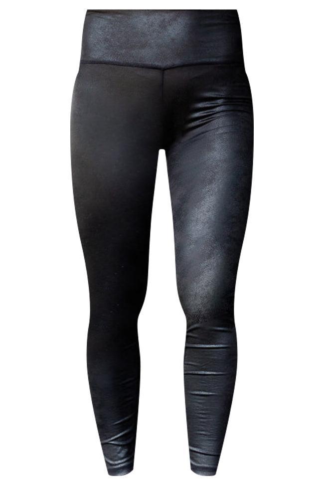 Be Extraordinary Black Faux Leather Leggings Black Product Image