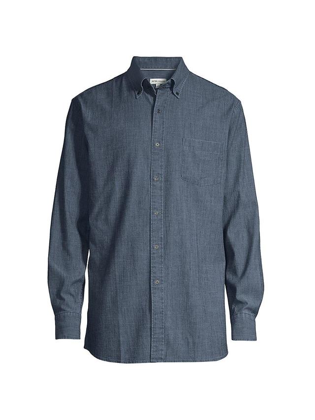 Men's Tamworth Chambray Cotton-Stretch Sport Shirt Product Image