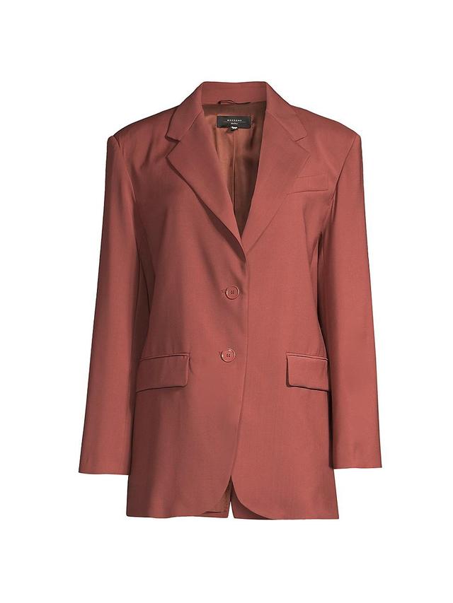 Weekend Max Mara Veber Single Breasted Virgin Wool Blazer Product Image