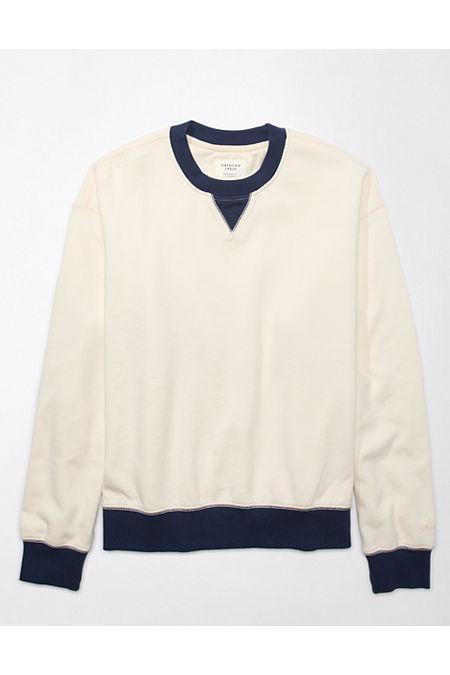 AE Fleece Colorblock Crew Neck Sweatshirt Men's Product Image