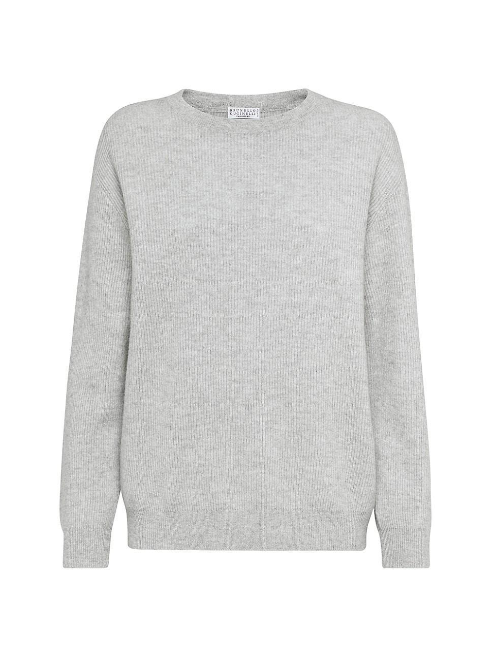 Womens Cashmere English Rib Sweater Product Image