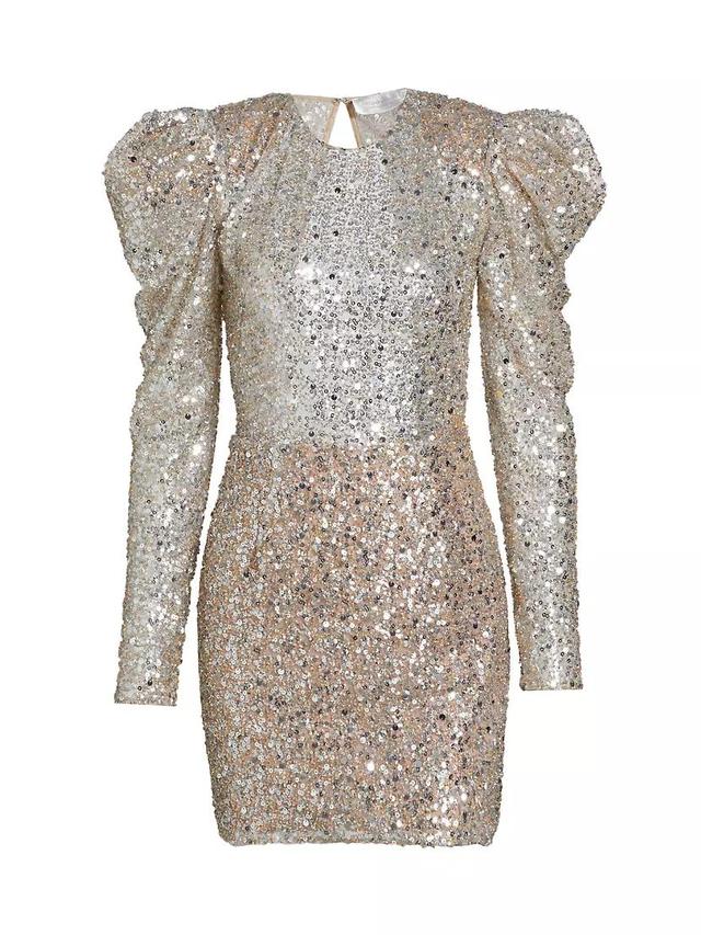 Tessa Metallic Sequin Minidress Product Image