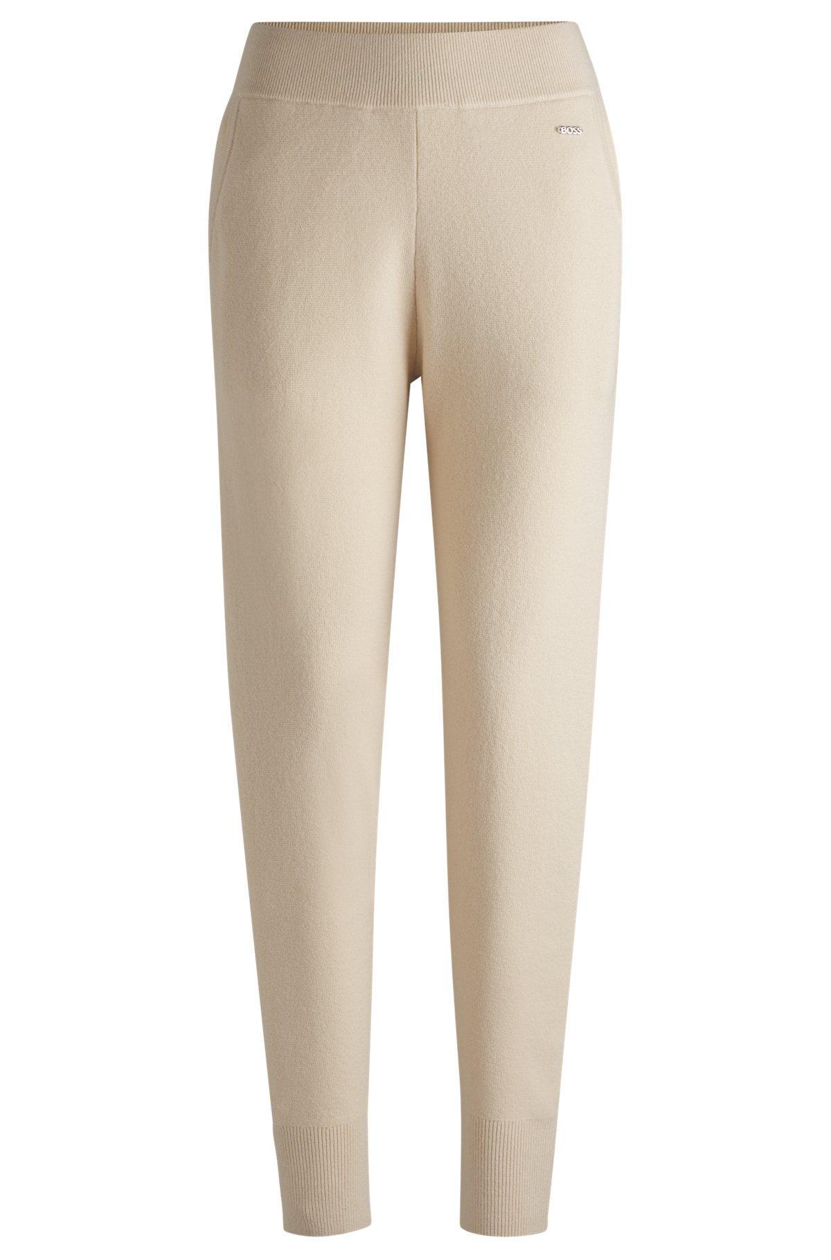 Knitted trousers in wool and cashmere Product Image