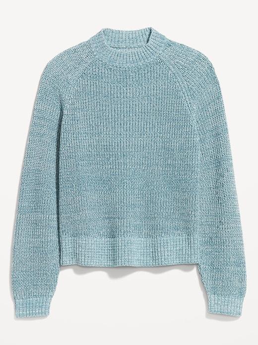 Shaker Stitch Crop Sweater Product Image